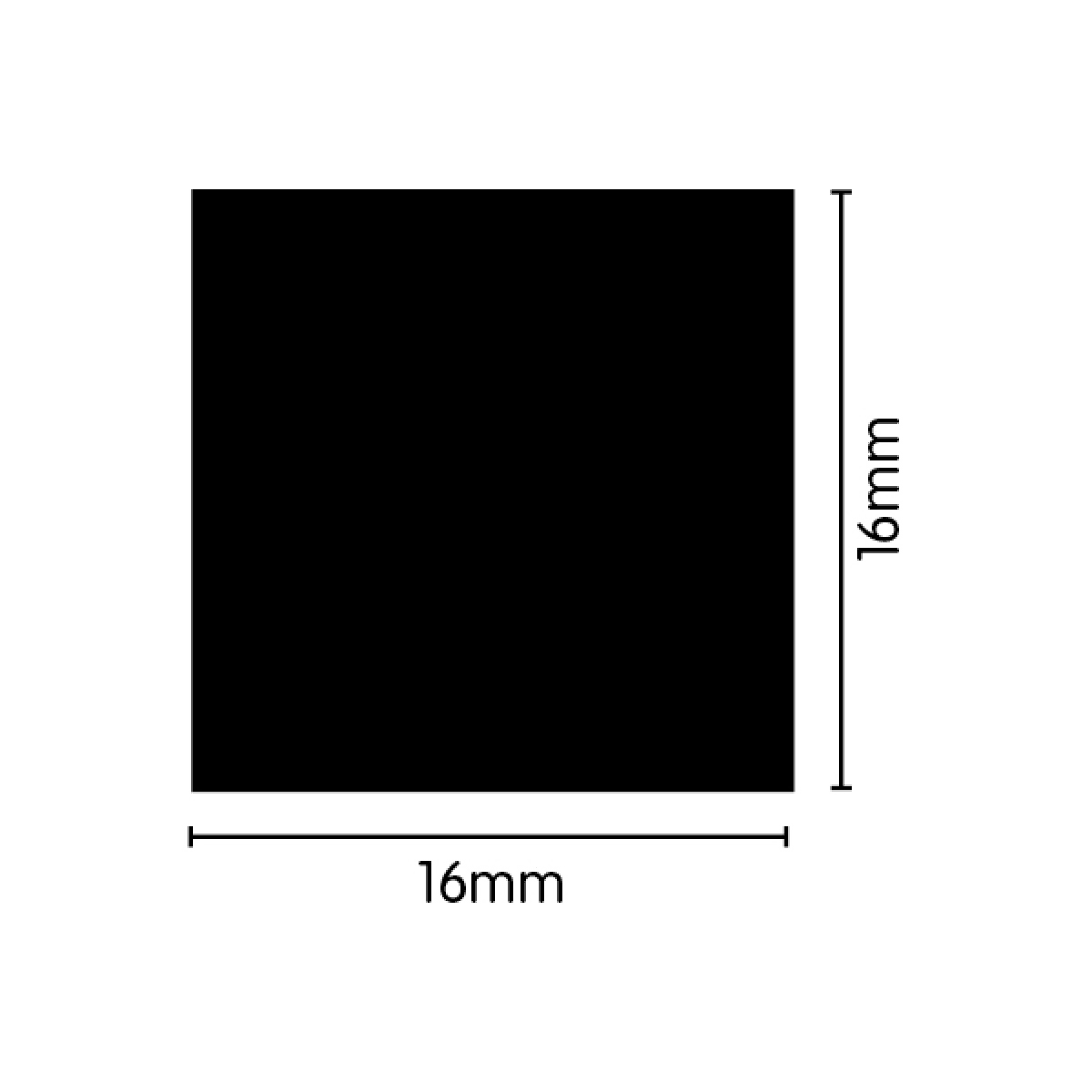 EPDM Sponge Seal (Square) - 16mm x 16mm