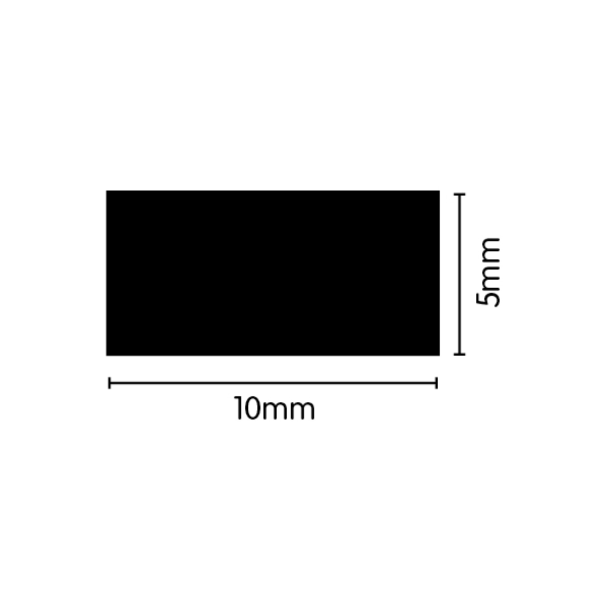 EPDM Sponge Seal - 10mm x 5mm