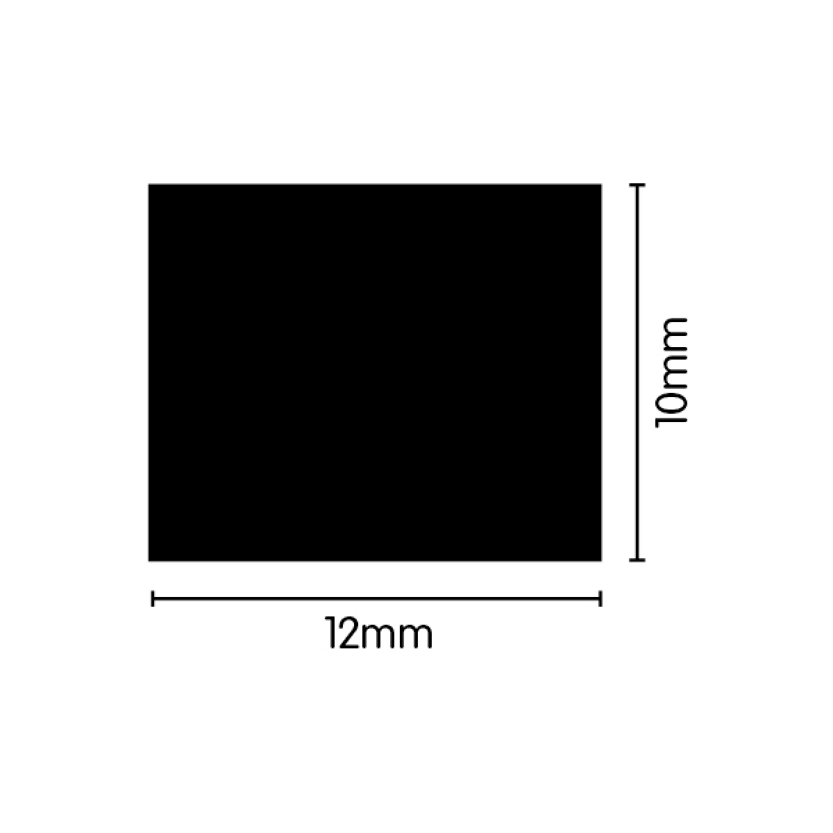 EPDM Sponge Seal - 12mm x 10mm