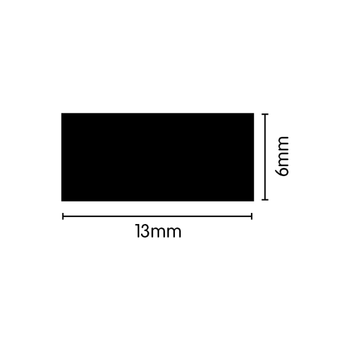 EPDM Sponge Seal - 13mm x 6mm