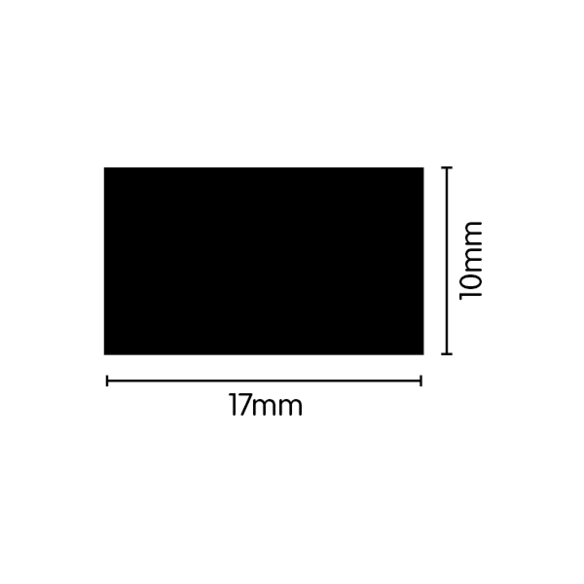 EPDM Sponge Seal - 17mm x 10mm