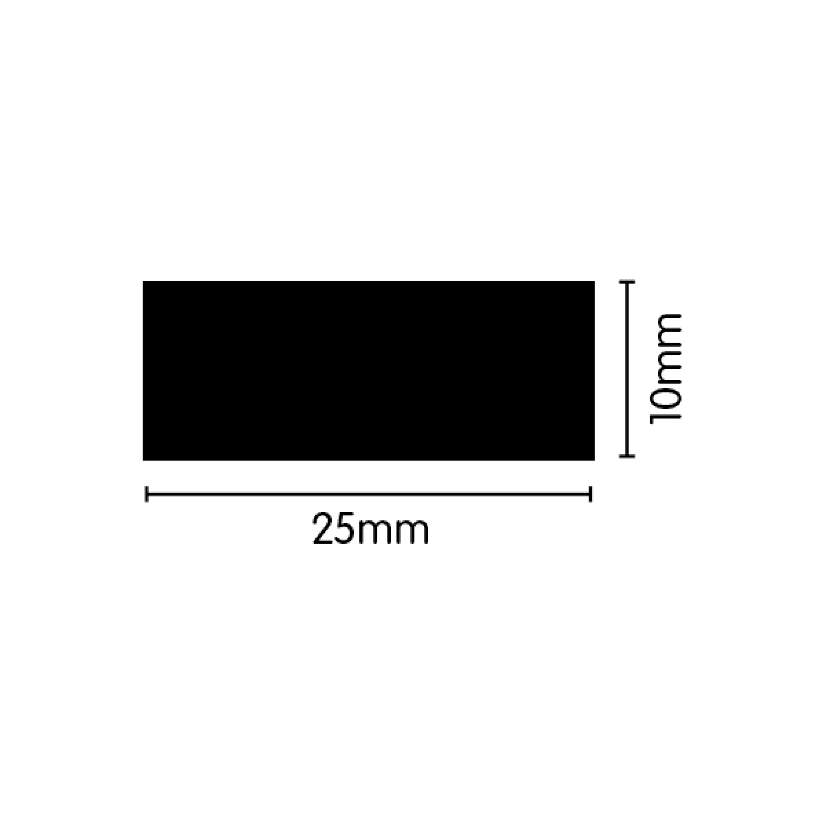 EPDM Sponge Seal - 25mm x 10mm