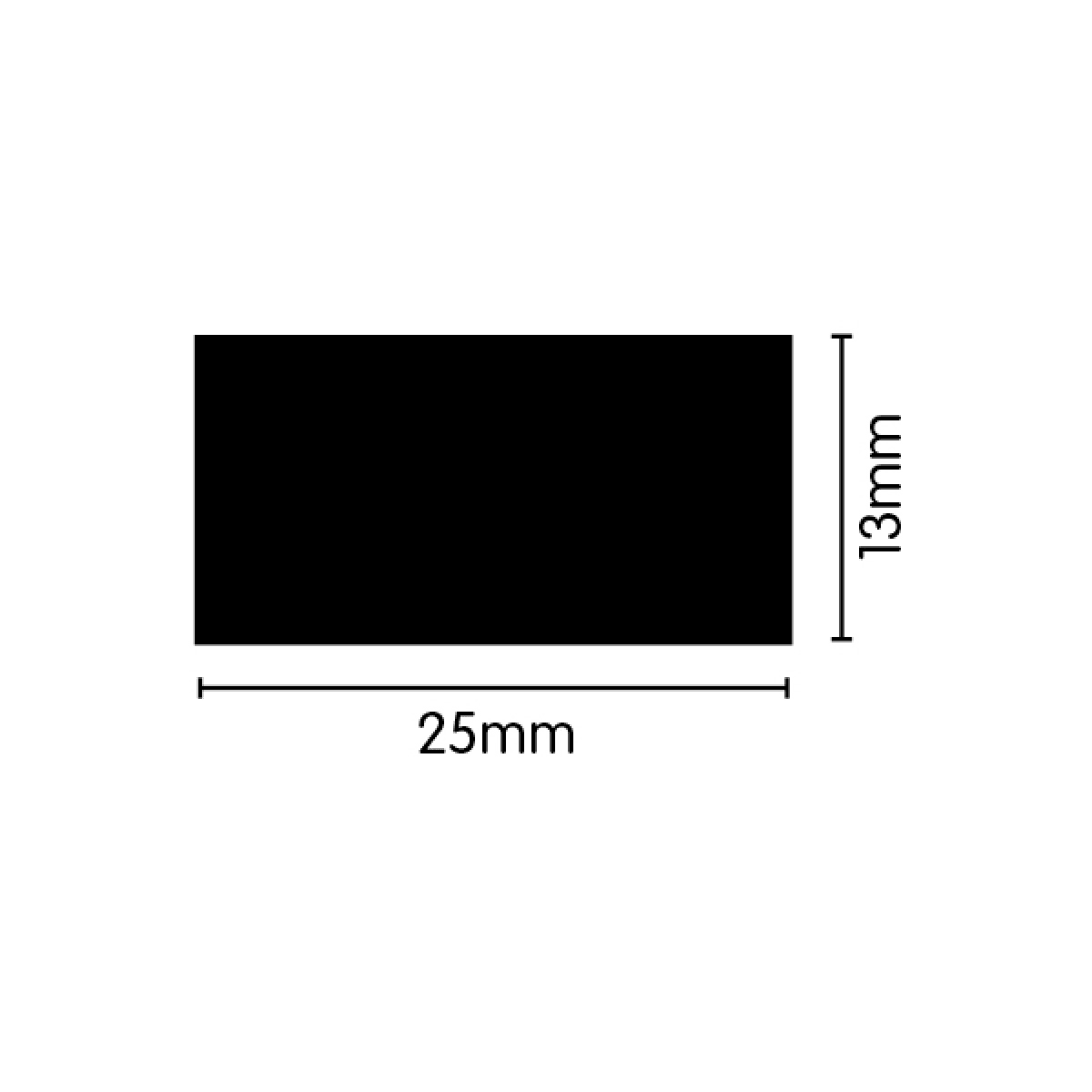 EPDM Sponge Seal - 25mm x 13mm