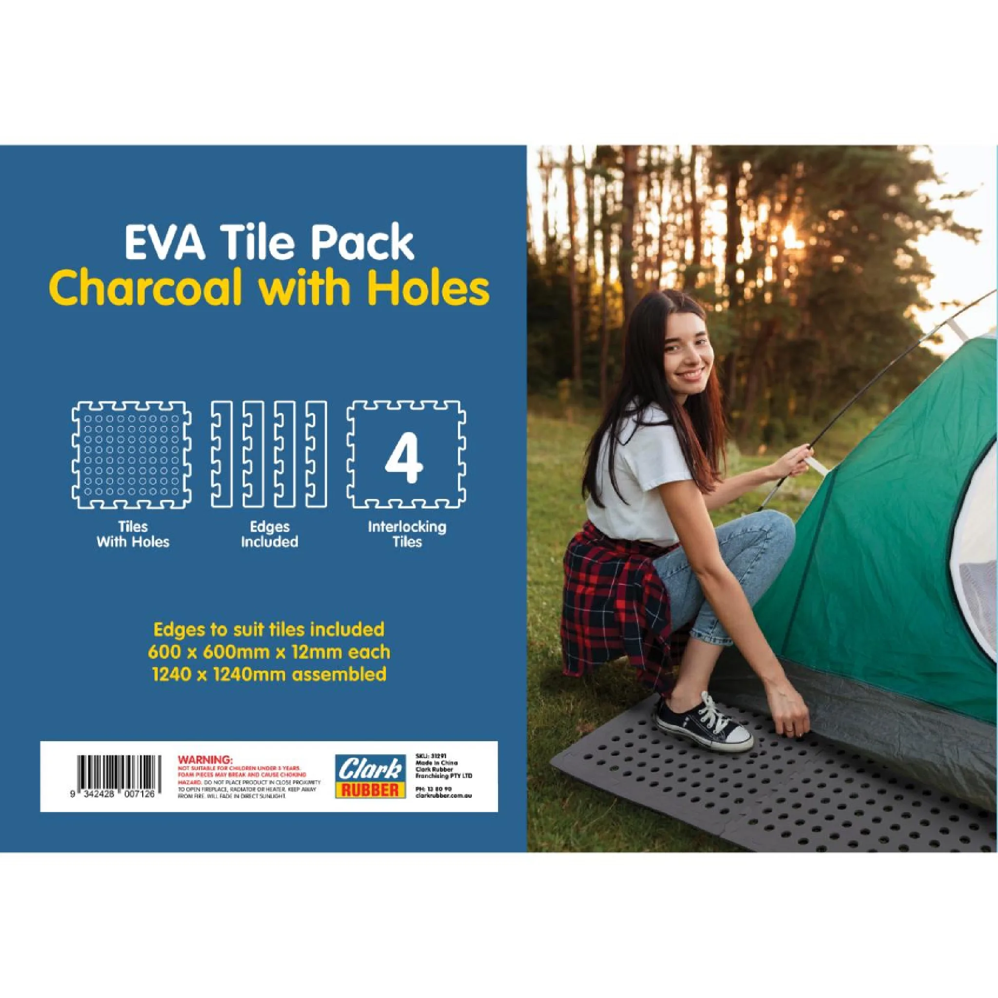 EVA Tile Pack Charcoal