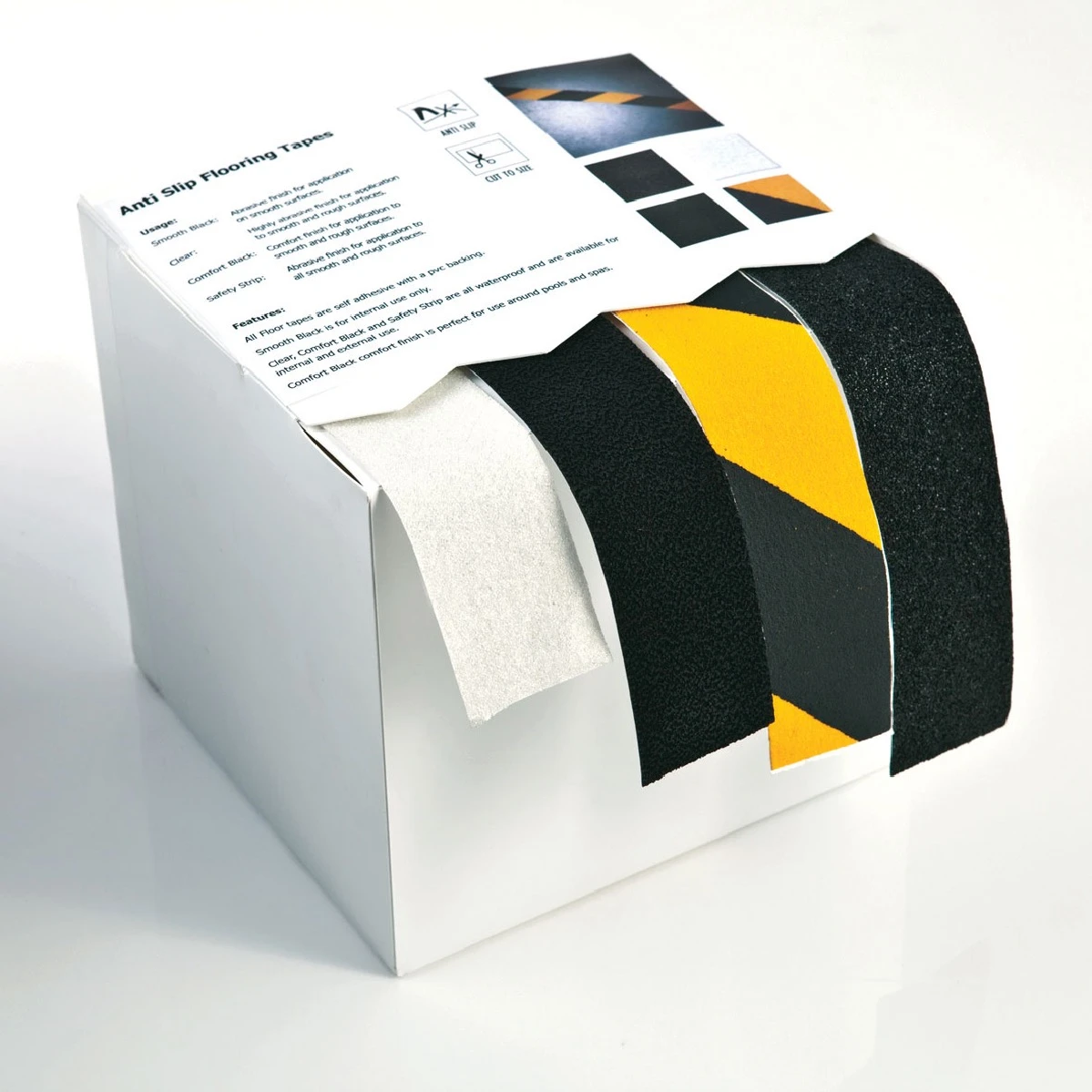 Anti Slip Flooring Tape Rough Black