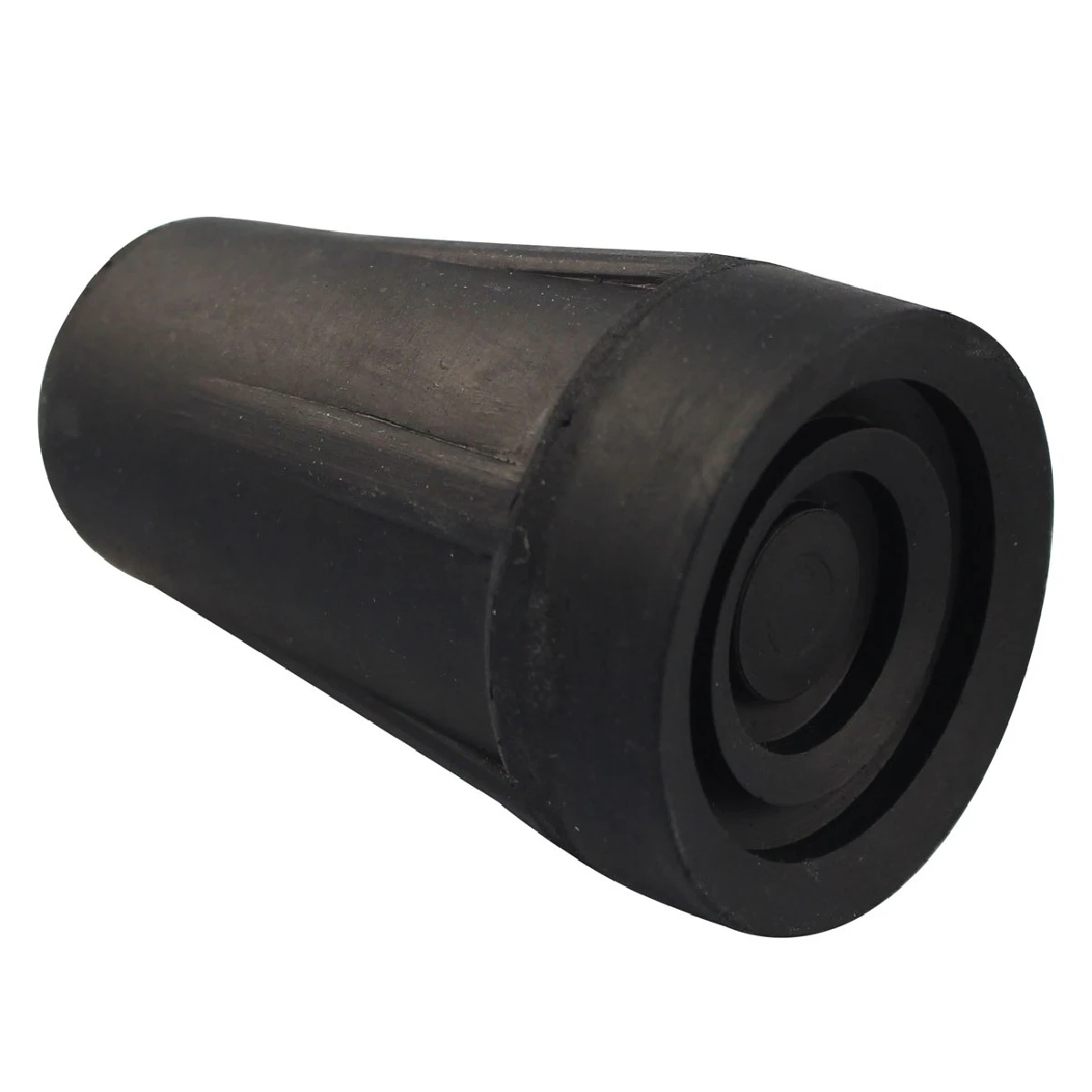 Heavy Duty Flared Crutch Tip - Black 22mm