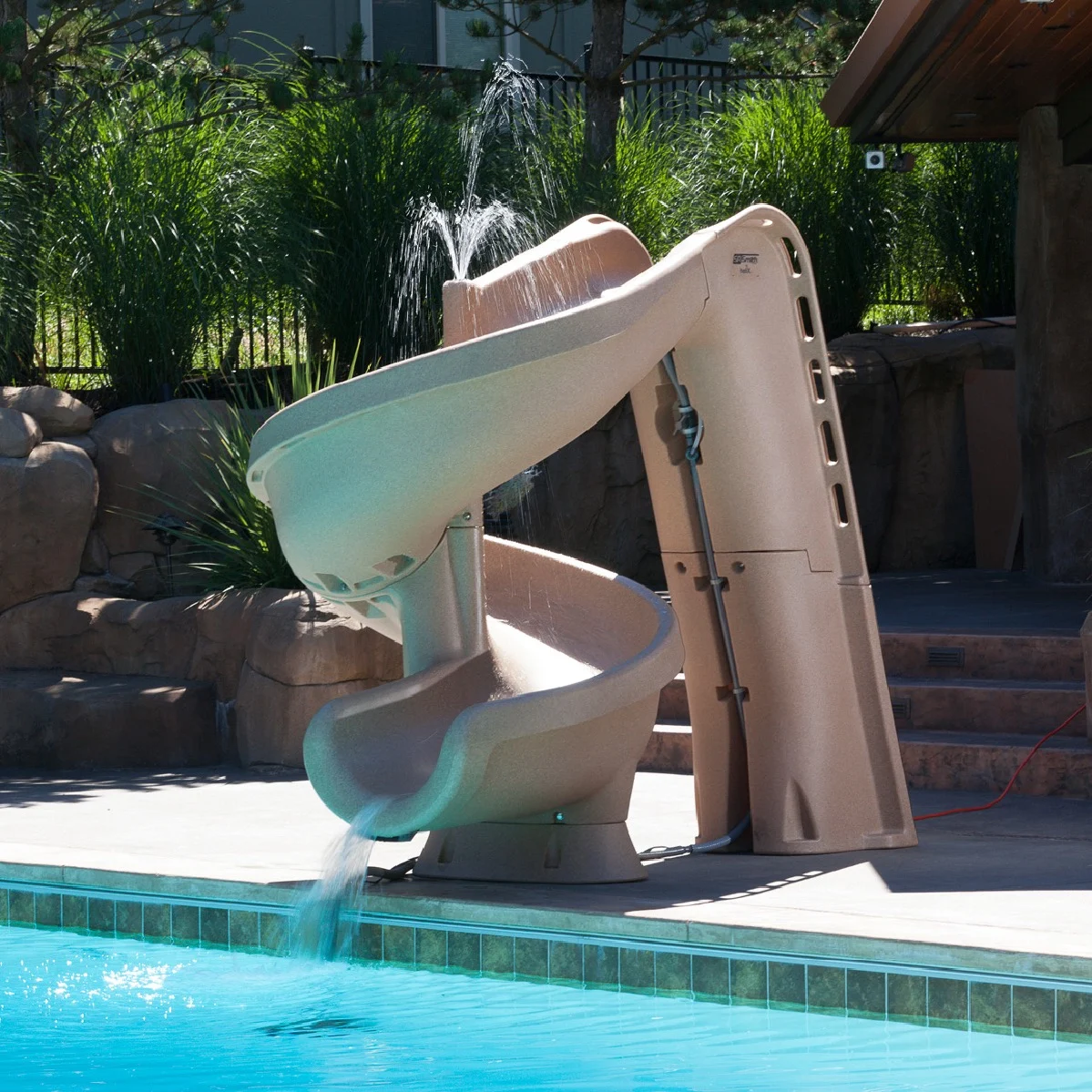 Helix Pool Slide Sandstone