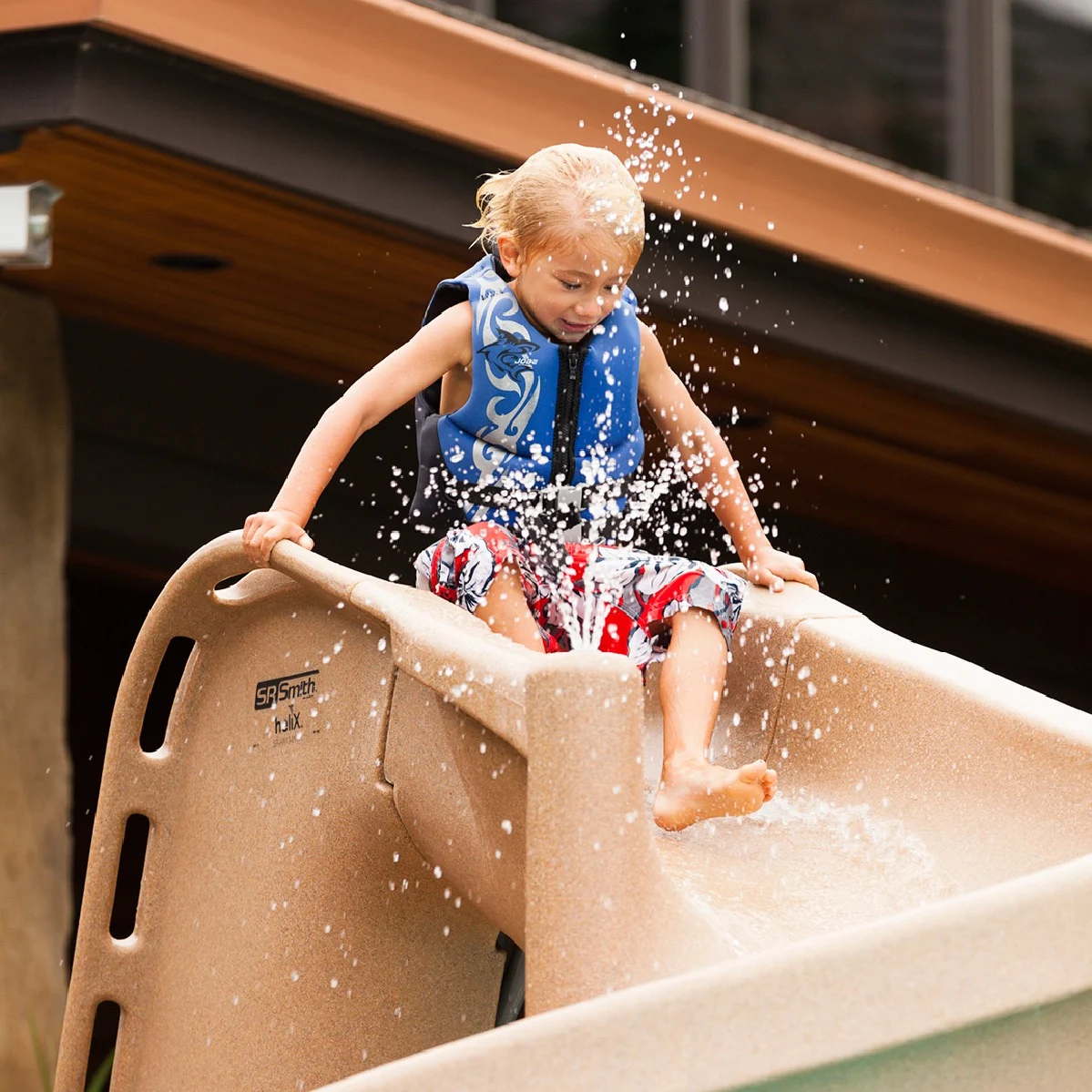 Helix Pool Slide Sandstone