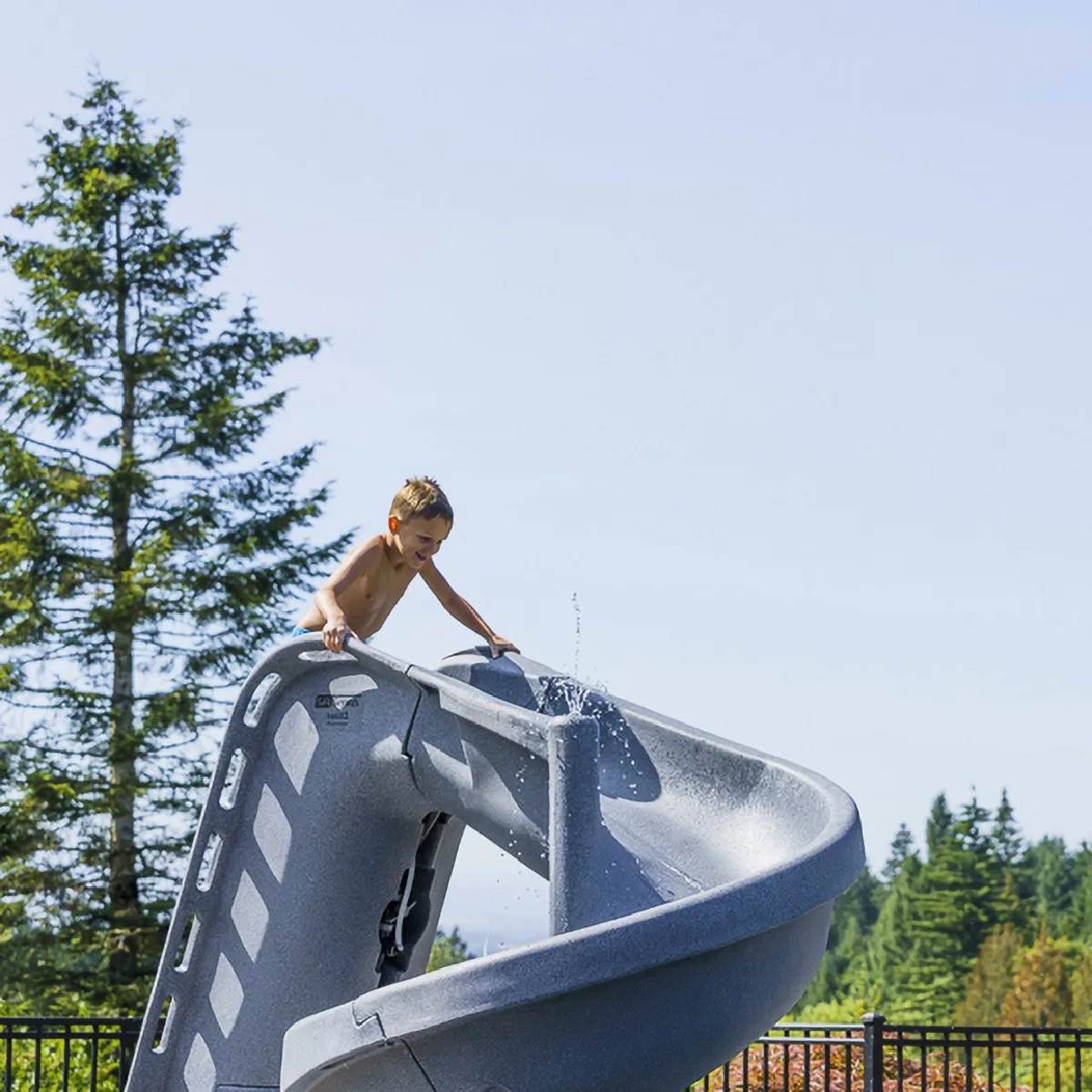 Helix Pool Slide Sandstone