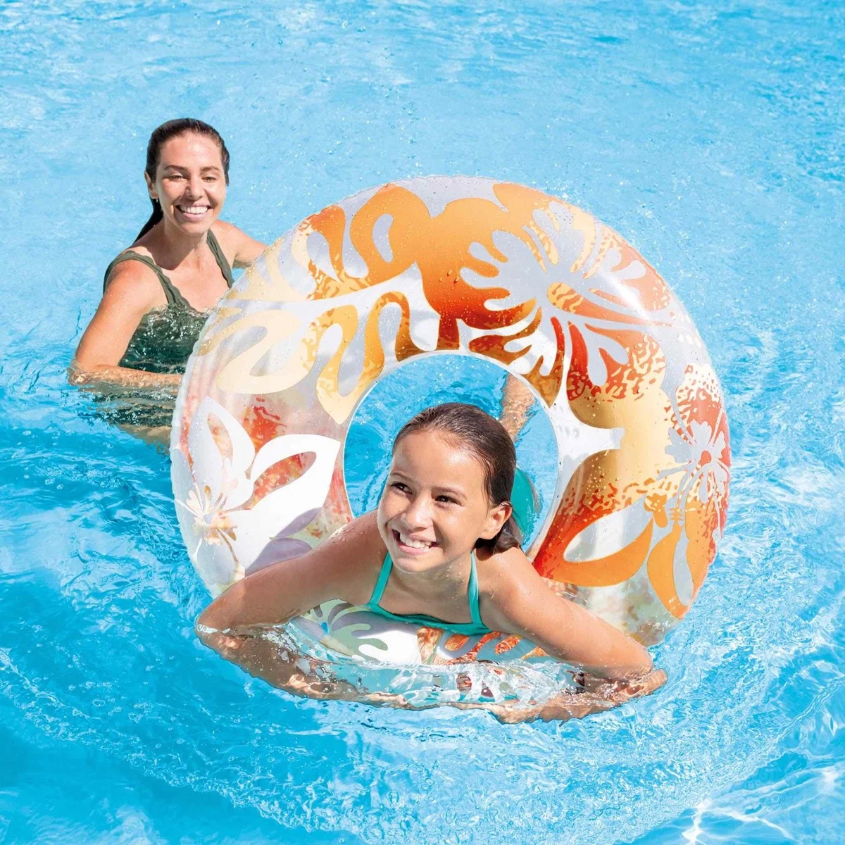 Intex Clear Colour Swim Ring Assorted